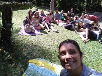 Aula sobre Turismo em Unidades de Conservação realizada no Parnaso