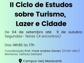 II Ciclo de Estudos sobre Turismo, Lazer e Cidade