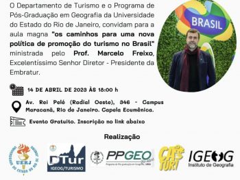 Eventos organizados pelo DTUR no 1º semestre de 2023